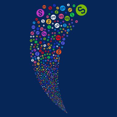 Doları para rastgele akım