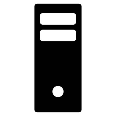 Sunucu ana düz vektör simgesi