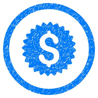 Banka mührü grenli simgesi yuvarlak