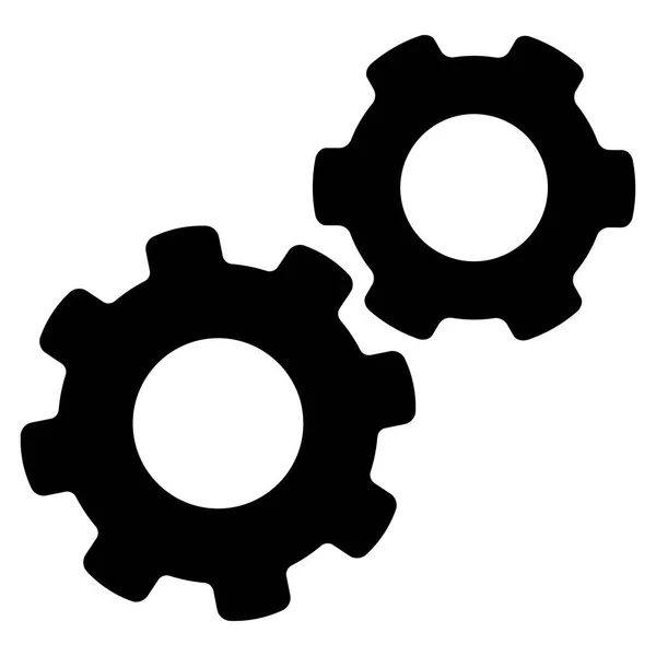 Getriebe flache Vektor-Symbol — Stockvektor