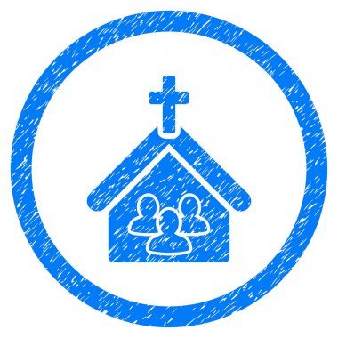 Kilise grenli simgesi yuvarlak