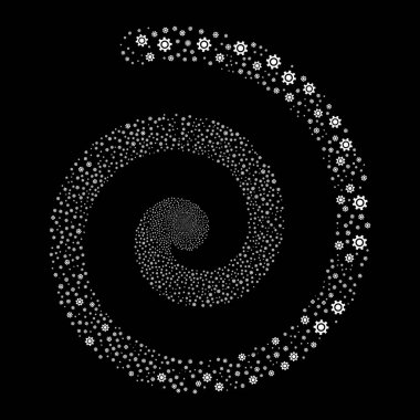 Karikatür havai fişek sarmal