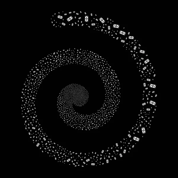 Fogos de artifício em notas Espiral — Vetor de Stock