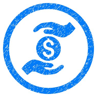 İş sigorta yuvarlak grenli simgesi eller