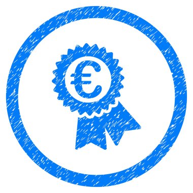 Euro ödül mühür yuvarlak simge pencere boyutu