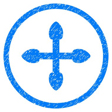 Oklar grenli simgesi yuvarlak