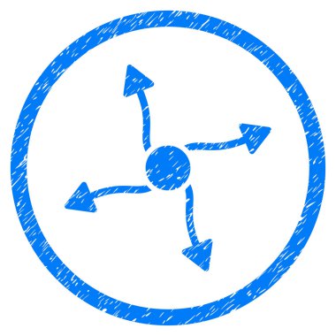 Eğri ok grenli simgesi yuvarlak