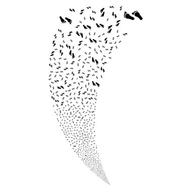 İnsan adımları rastgele akım