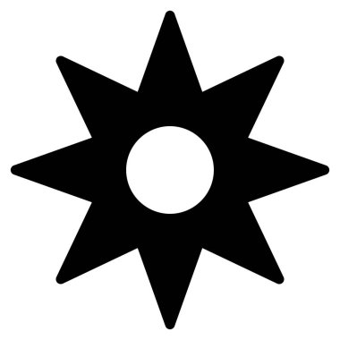 Yeni yıldız düz vektör simgesi