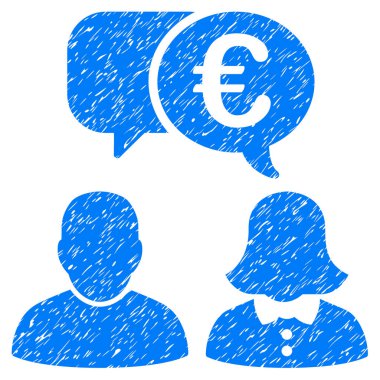 Avrupa sohbet simgesi Grunge filigran