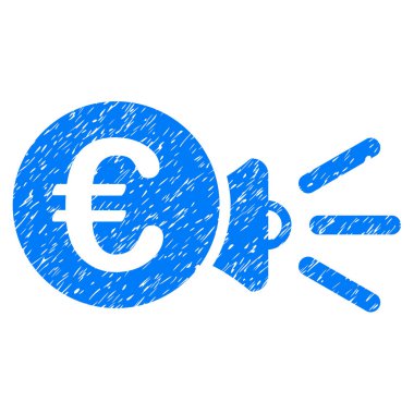 Euro megafon reklamlar simgesi Grunge filigran