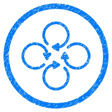 Grenli simge dönüş yuvarlak