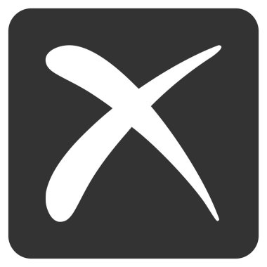 Düz vektör simge reddetmek