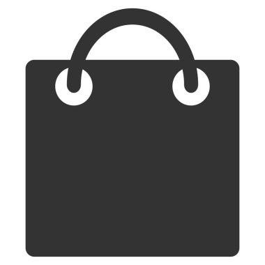 alışveriş poşeti düz vektör simgesi