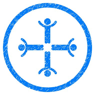 Erkekler ellerini grenli simgesi yuvarlak