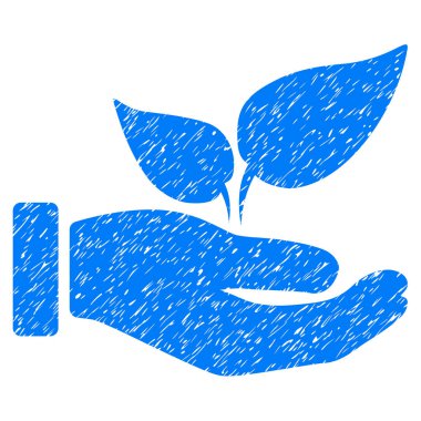 Eco başlangıç el simgesi Grunge filigran