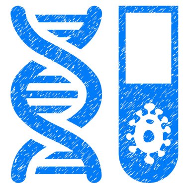 Hitech Mikrobiyoloji simgesi Grunge filigran