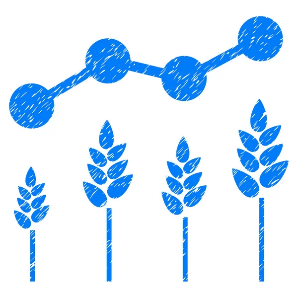 Crop Analytics Icon Grunge Marca de agua — Archivo Imágenes Vectoriales