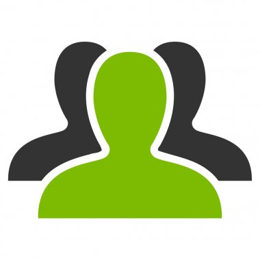 İstemci grubu düz vektör simgesi