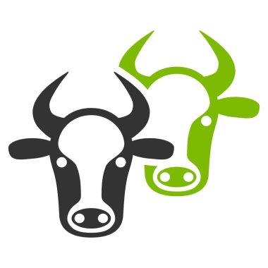 Hayvancılık düz vektör simgesi