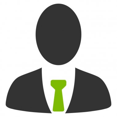 Patron düz vektör simgesi