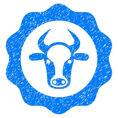 Sığır eti sertifika simge Grunge filigran