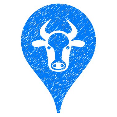 Sığır işareti simgesi Grunge filigran