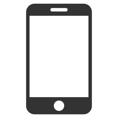 akıllı telefon düz vektör simgesi