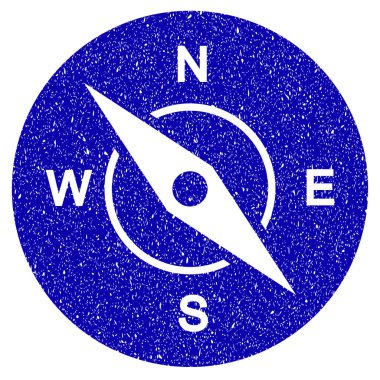 Pusula simgesini Grunge filigran