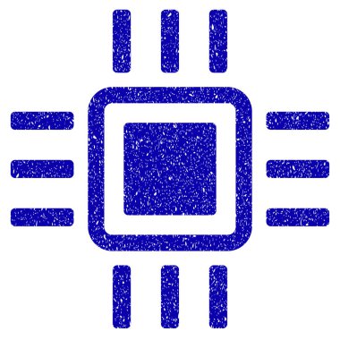 İşlemci simgesi Grunge filigran