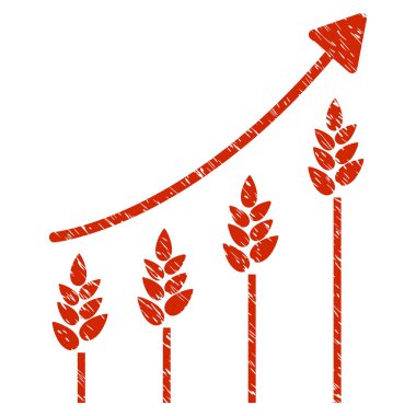 Grafik simge Grunge filigran büyüyen buğday