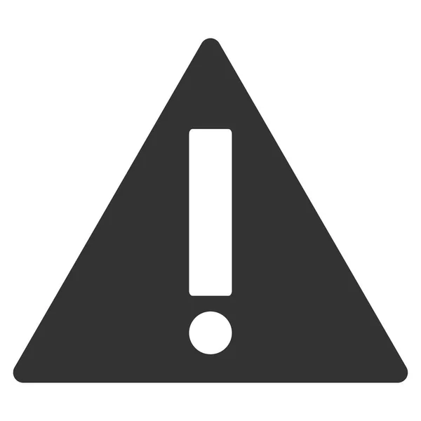 Warning Flat Vector Icon — Stock Vector
