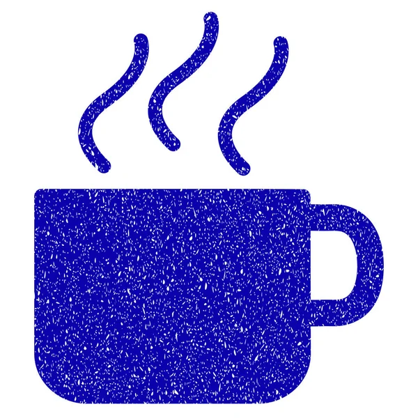 Coupe de café Icône Grunge filigrane — Image vectorielle