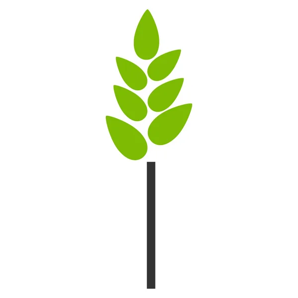 Weizenohren flache Vektorsymbole — Stockvektor