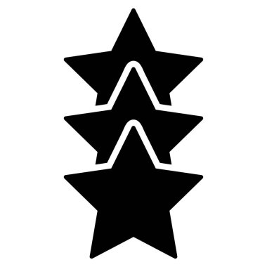 Yıldız düz vektör simge değerlendirme