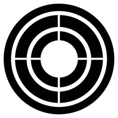 hedef düz vektör simgesi