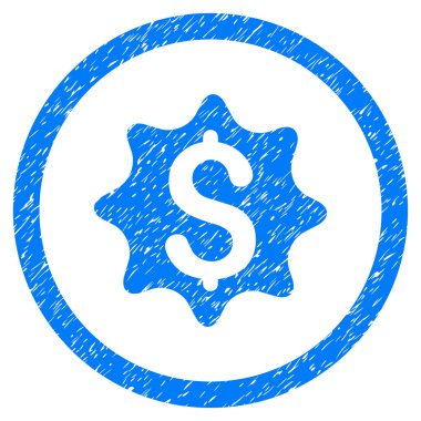 Para ödülü grenli simgesi yuvarlak