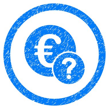 Euro durumu grenli simgesi yuvarlak