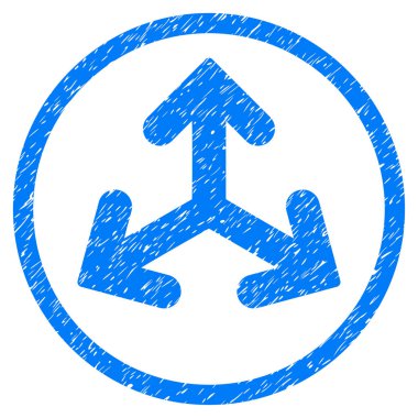 Yön türevleri grenli simgesi yuvarlak