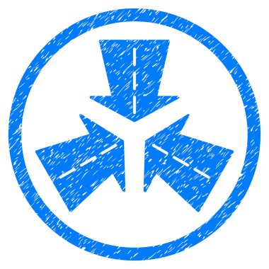 Yuvarlak yön grenli simgesi birleştirme