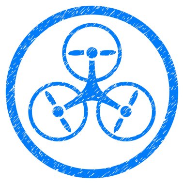 Tricopter grenli simgesi yuvarlak