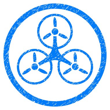 Tricopter grenli simgesi yuvarlak