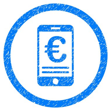 Euro hareket eden banka hesabı yuvarlak simge pencere boyutu