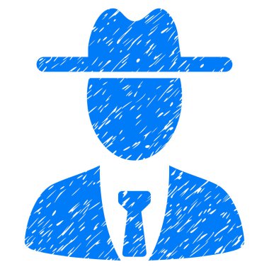 Çiftçi patron simgesi Grunge filigran