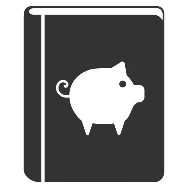 Manual de Porco Flat Vector Icon — Vetor de Stock