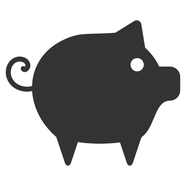 Ícone de vetor plano piggy — Vetor de Stock