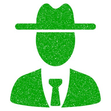 Çiftçi patron simgesi Grunge filigran