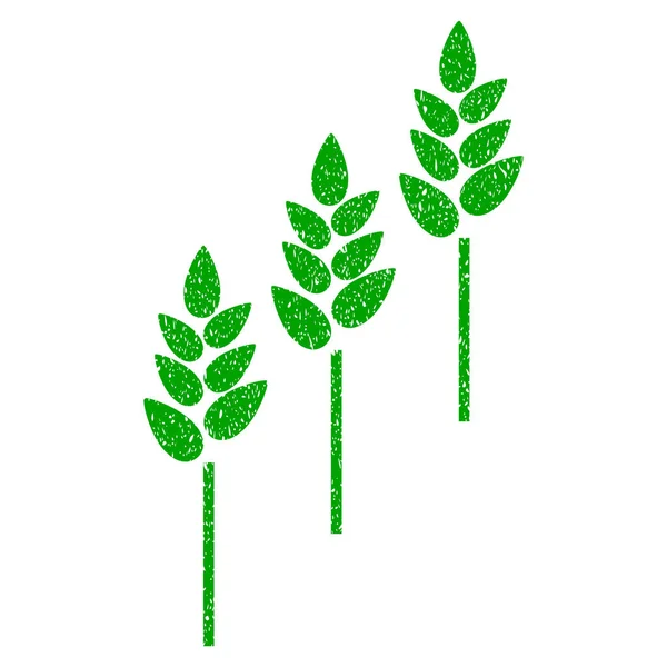 Vete växter ikonen Grunge vattenstämpel — Stock vektor