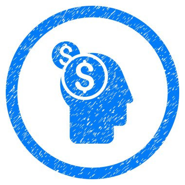 İş düşünme grenli simgesi yuvarlak