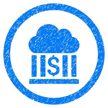 Bulut banka grenli simgesi yuvarlak